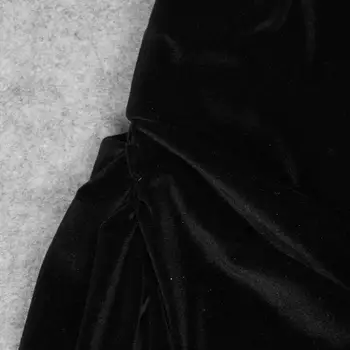 Vero Sinly Seksi Kratek Rokav Očesa Črnega Žameta Mini Ženske Pozimi Obleko 2021 Oblikovalec Elegantne Večerne Stranka Klub, Obleko Vestido