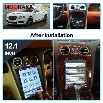 Vertikalni Zaslon Android 10 64GB Avto Radio, GPS Navigacija Za Bentley Hitrosti Supersport Multimedijski Predvajalnik Samodejno Stereo Vodja Enote