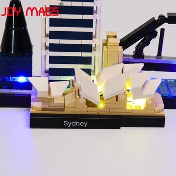VESELJE MAGS Samo Led Luči Komplet Za 21032 Arhitekture Sydney Igrače Združljiv Z 10676 (NE Vključujejo Model)