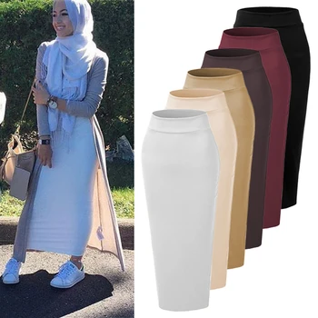 Vestidos Faldas Mujer Abaya Dubaj Tam Kaftan Muslimanskih Dolgo Bodycon Maxi Krilo Obleko Ženske Turški Islamske Krila Oblačila Haljo Longue