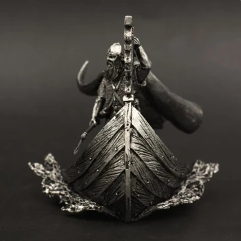 Viking Bojevnik In Dolge Ladje Figurice 1/30 90 mm Tin Kovinski Starodavni Boj proti Vojak Model Home Office Dekoracijo Daril