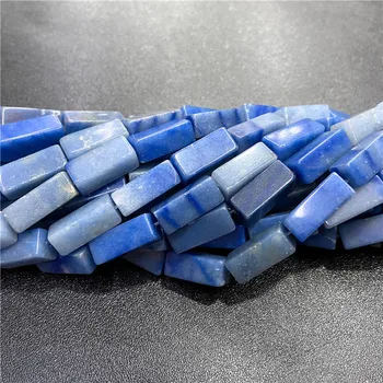 Visoka Kakovost 8*20 mm Naravnega Kamna lapis lazuli Kroglice Kvadratnih Cevi Svoboden Sapcer Kroglice za Ženske, Moške DIY Nakit, Izdelava Debelo