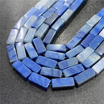 Visoka Kakovost 8*20 mm Naravnega Kamna lapis lazuli Kroglice Kvadratnih Cevi Svoboden Sapcer Kroglice za Ženske, Moške DIY Nakit, Izdelava Debelo