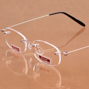Visoka Kakovost Unisex Moški Ženske Prilagodljiva Bralcev Očala Očala Brez Okvirjev Obravnavi Očala S Primeru 1.00-4.00