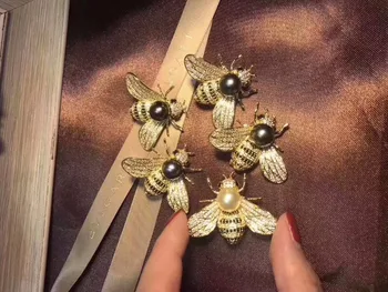 Visoko-kakovostni razred mikroskopom cirkon honey bee broška modni nakit