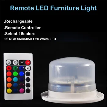 Vodoodporna LED namizne Svetilke, Dekorativne svate, Dekoracijo Pod Mizo LED Pohištvo Lighitng z Akumulatorsko Baterijo