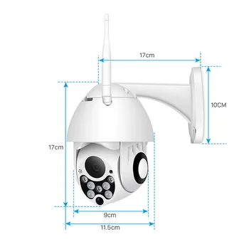 Vodoodporni mini ip wifi PTZ kamere 4X digitalni zoom HD 1080P ločljivosti resnično P2P brezžični speed dome kamere na prostem CCTV varnost