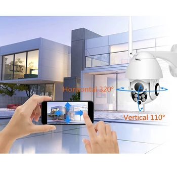 Vodoodporni mini ip wifi PTZ kamere 4X digitalni zoom HD 1080P ločljivosti resnično P2P brezžični speed dome kamere na prostem CCTV varnost