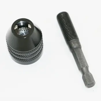 Vrh 0.3-8 mm 1/4 palca brez ključa Vrtalne Vpenjalne Izvijač Vpliv Voznik Adapter Hex Kolenom Vrtalnik Brusilnik Hitro Spremembo Adapter Pretvori
