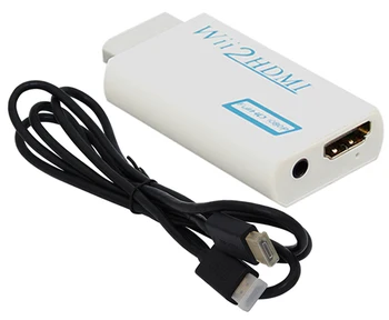 Vrhunska 1M Kabel HDMI HDMI Moški-Moški Kabel, Wii, Da HDMI Wii2HDMI Adapter Pretvornik Podpira 1080P 3.5 mm Audio Video Izhod