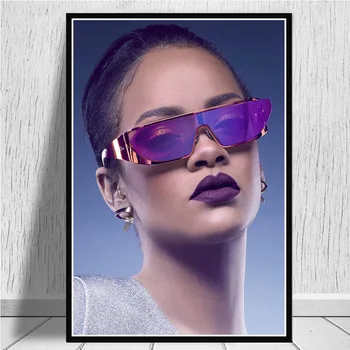 Vroča Rihanna Pop Zvezda Glasbe je Pevka Zvezdnik Hip Hop ZDA Umetnosti Slikarstva Plakatov In Fotografij Stenske Slike Za Dnevni Sobi Doma Dekor