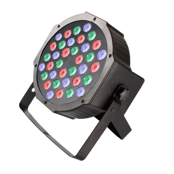 Vroče prodaje LED 36pcs plastičnih ravno par luči RGBW disco dj maturantski ples svate kažejo, mini glasovni nadzor stopnji svetlobe