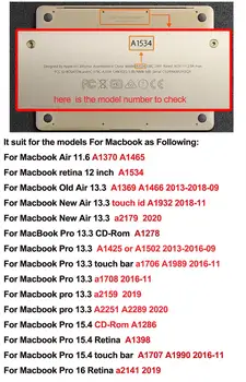 Vzorec Laptop Primeru Za Apple Macbook Air Pro Retina 11 12 13.3 15.4 16 Zaščitni Rokav Kritje Za Mac book Air Pro 13 Primeru