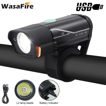 WasaFire Kolesarske Luči Mini XM-L2 Kolo LED Luči Spredaj USB Polnilne MTB Glavo Svetilka 4 Načini Super Svetla Kolesarjenje Žarometov