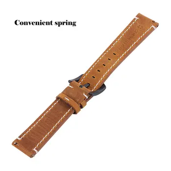 Watchbands 18 mm 20 mm 22 mm High-end retro Tele Usnja Watch band Watch Trak z Pravega Usnja, usnjenih Trakov
