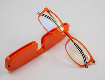 WEARKAPER Anti-Modra Svetloba Obravnavi Očala Pravokotne Oblike Ultra-Lahka, Ultra-Kompaktno Ohišje za Vaš Dnevni Nosijo Očala, Denarnice