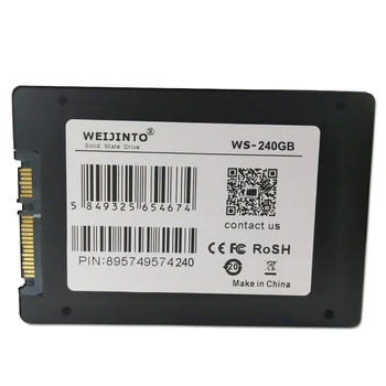 WEIJINTO SSD 60GB 120GB 240GB 64 GB SATA3 2.5 inch III Notranji Pogon ssd Trdi Disk, Disk 128GB 256GB za Prenosni računalnik Desktop