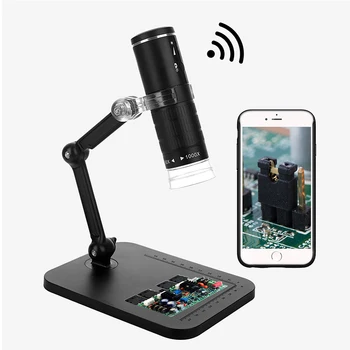 WIFI Digitalni Mikroskop 1000X Digital Zoom 1080P 8LEDs Mini Kamera Mikroskop Elektronische Lupe mit Ständer DIY Löten Werkzeug