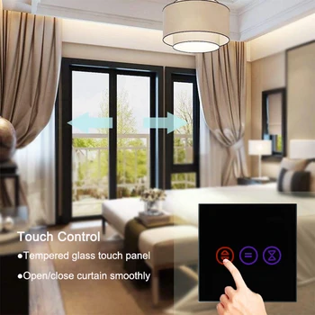 WIFI smart zavese dotik stikala APP brezžični daljinski upravljalnik je združljiv z alexa glasovni nadzor NAS standard touch stikalo