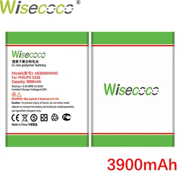 WISECOCO 3900mAh AB3000IWMC Baterija Za Philips XENIUM S326 CTS326 mobilni telefon, ki je Na Zalogi +Številko za Sledenje