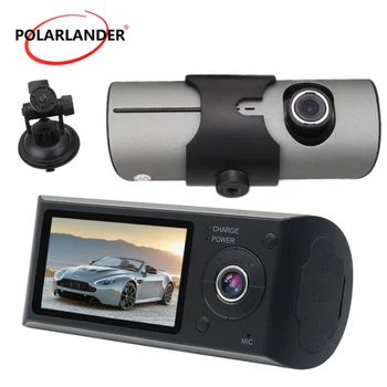X3000 R300 Vozila Avto DVR 3D G-Senzor Z GPS Cam Video Snemalnik Dual Camera 2,7-Palčni TFT LCD zaslon, Dual Objektiv 140 Stopnja širokokotni