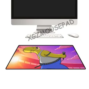 XGZ Anime Velikosti Mouse Pad Lock Risanka Moda Pevka Laptop PC Tabela Mat Simpson Družino Vesel, Da Igrajo Gume Non-slip