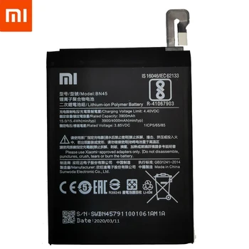 Xiao Mi BN45 Telefon Baterija Za Xiaomi Redmi Opomba 5 Note5 Original Mobilnega Telefona, Baterije Brezplačnih Orodij+Nalepke