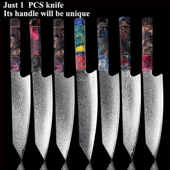 XITUO Damask iz Nerjavečega Jekla PRO Kuhanje Orodja Kuhar Kuhinjski Nož 8 Inch Cleaver Nož Japonski Damask Meso, Losos, Rezanje k