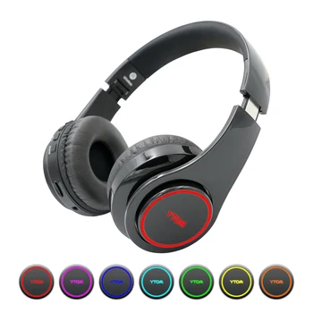 Y1 Brezžične Slušalke Bluetooth Slušalke s 7 LED luči (lahko on/off) Podpira TF Kartice slušalke z mikrofonom za PC, TV, telefon xiaomi