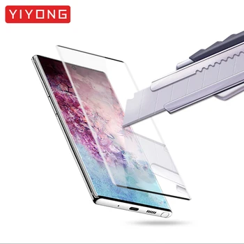 YIYONG 3D Ukrivljen Rob Steklo Za Samsung Galaxy Note 20 Ultra 10 Lite Kaljeno Steklo Screen Protector For Samsung S21 Plus S20 FE