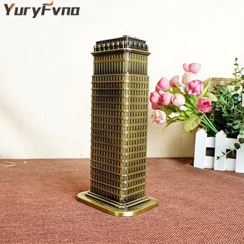 YuryFvna Potovanja Darila Flatiron Building Figur, New York, ZDA Kovinski Modeli Kip Ročno Umetnost Obrti Namizni Doma Dekoracijo