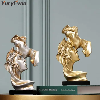 YuryFvna Smolo Ustvarjalne Ljubitelje Abstraktno Kiparstvo Kip Par Poljubljanje Romantična Slika Domov Spominkov Poroko Dobave