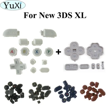 YuXi Zamenjava Za Novi 3DS XL LL Skupaj D Pad A B X Y L R ZL ZR Doma NA Moči Gumbi & Prevodni Gume Gumb