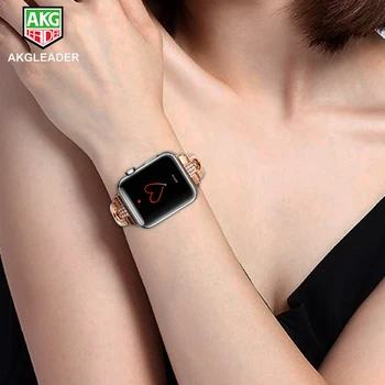 Za Apple Watch Trak Nastavljiv Zamenjava Nerjavečega Jekla Edinstven Diamant Design Zapestja Za iWatch Series 3 2 1