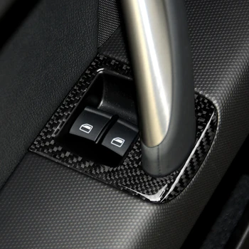Za Audi TT 8n 8J MK123 RS 2008-Ogljikovih Vrat Ročaj Nalepke Okno Dvižno Plošča Zajema Stikalo Gumb Okvir Trim Avto Styling