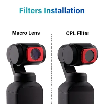 Za DJI Žep 2 Filter Makro makro Objektiv, Star Filter z Magnetnim Adsorpcije Za DJI Osmo Žep Optičnega Stekla, Leče, Pribor