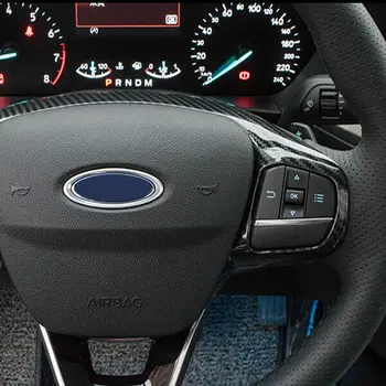 Za Ford Fiesta MK8 2017 2018 Poudarek MK4 ST 2019 2020 Volan Kritje Okraskov ABS Ogljikovih Vlaken Stlye Nalepke Avto Dodatki