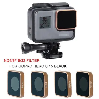 Za Gopro Hero 5 6 Črna Kamera ND4 ND8 ND16 ND32 Objektiv Filter Nadomestni Dodatki