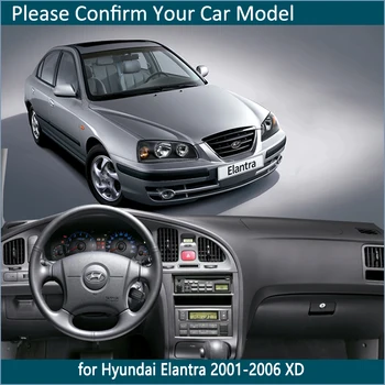 Za Hyundai Elantra 2001 2002 2003 2004 2005 2006 XD I30 nadzorni Plošči Mat CoverDash mat Notranje Sonce, Senco na Armaturno ploščo Avtomobila Dodatki