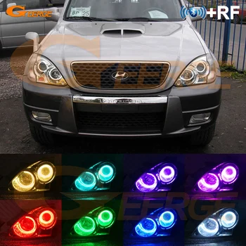 Za Hyundai Terracan 2001-2007 RF daljinski Bluetooth APP Multi-Barvni Ultra svetla RGB LED Angel Eyes Halo Obroč komplet
