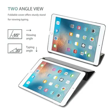Za iPad 2 Primera Model A1395 A1396 A1397 Lahki Lupino Prosojno Motnega Nazaj Kritje za iphone 234 Retina ZASLON Buden/Spanja