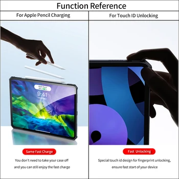 Za iPad Pro 11 Primeru 2020 Xundd Razkošje, zračna Blazina Tablični Primeru Ročni Vnos Način Svetlobe Tablet Cover za iPad Pro Za 12,9 Primeru 2020