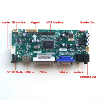 Za ITXG77C ITXG77H LCD monitor DVI VGA MNT68676 zaslonu krmilnika pogona odbor 14.1