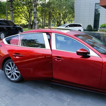 Za Mazda 3 Axela 2019 2020 iz Nerjavečega jekla Okno Avtomobila Steber Post Kritje Trakovi Trim Nalepke, Dodatki avto styling