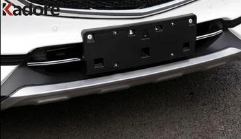 Za Mazda CX-5 CX5 2017 2018 2019 2020 ABS Chrome Spredaj Žar Kritje Trim Trakovi Odbijača Nalepke Zunanjost Dodatki Avto Styling