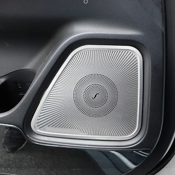 Za Mitsubishi Outlander 2012-2019 Vrata Avtomobila Zvočnik Zvočne Chrome Pad Zvočnik Pokrov Trim Okvir Nalepke Notranja Oprema