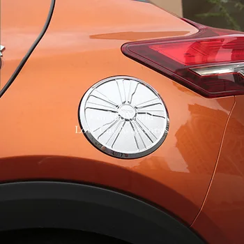 Za Nissan Brcne 2017-2019 Bencina, Plinskega Rezervoarja za Gorivo Skp Olje Polje Pokrov Okraskov Okvir Plošče ABS Chrome Nalepke Avto-Styling Dodatki