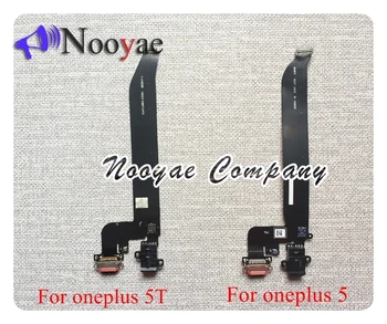 Za Oneplus 1+ 5 A5000 / 5T A5010 Dock Priključek za Polnilnik USB Polnjenje Vrata za Slušalke Flex Kabel Modula