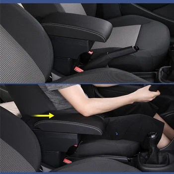 Za Peugeot 107 armrest polje centralno Shranjevanje vsebine polje avto-styling dekoracijo opremo del S skodelico imetnika USB
