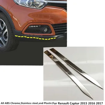 Za Renault Captur 2016 2017 2018 Avto Sprednji Strani Odbijača Kotu Varstvo Trim Okvirja Palica iz Nerjavečega Anti-Zbadanje Kritje 2pcs